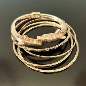 Mexican silver bracelet bundle